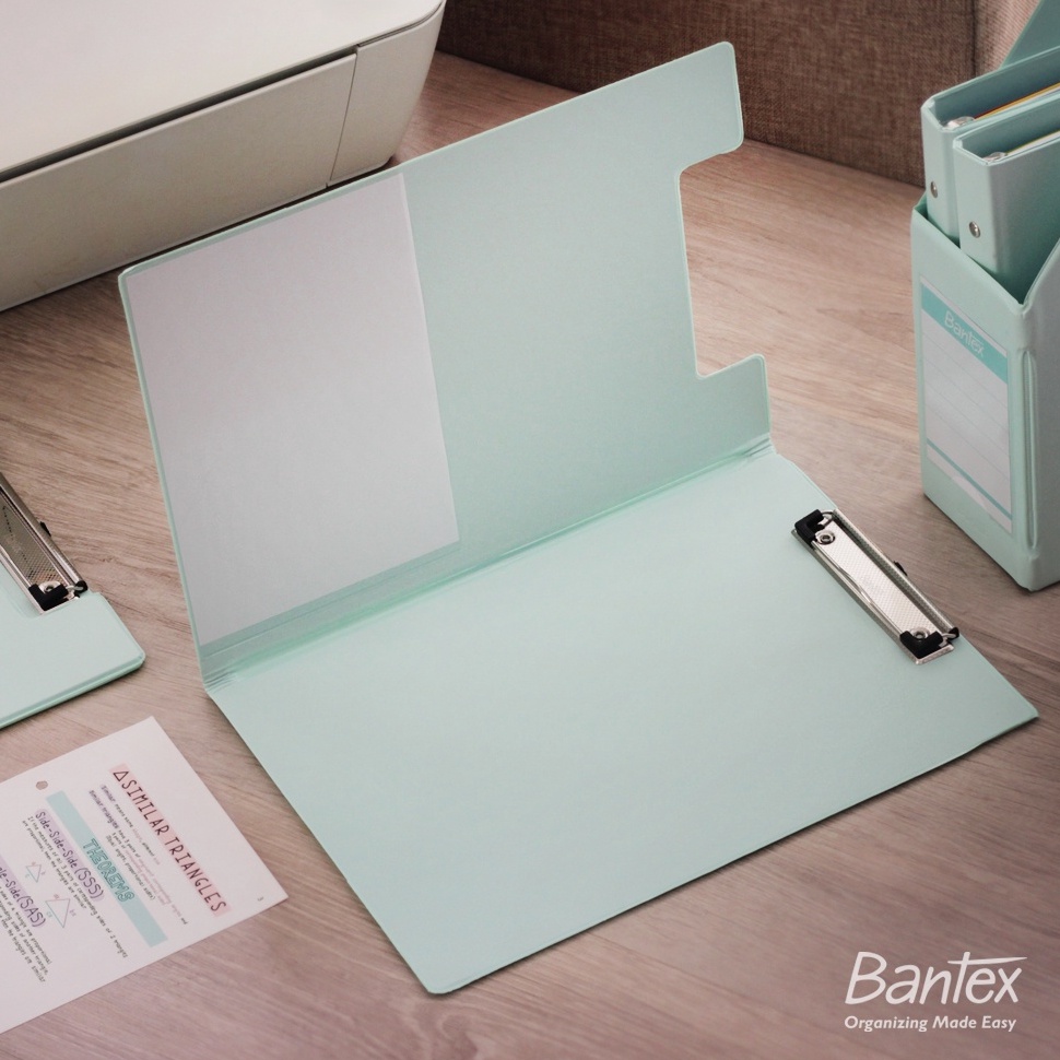 

KODE F1R Bantex Clipboard with Cover Clipfolder Papan Jalan Papan Ujian A4 F4 Folio Cool Aqua 4211 424