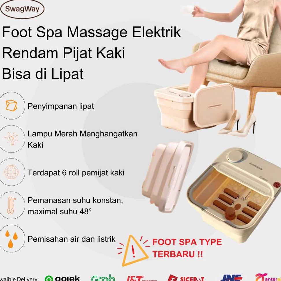 KODE L65K Alat Pijat Kaki Elektrik Rendam Foot Spa Massage Electric Terapi Rendaman Kaki Hangat List