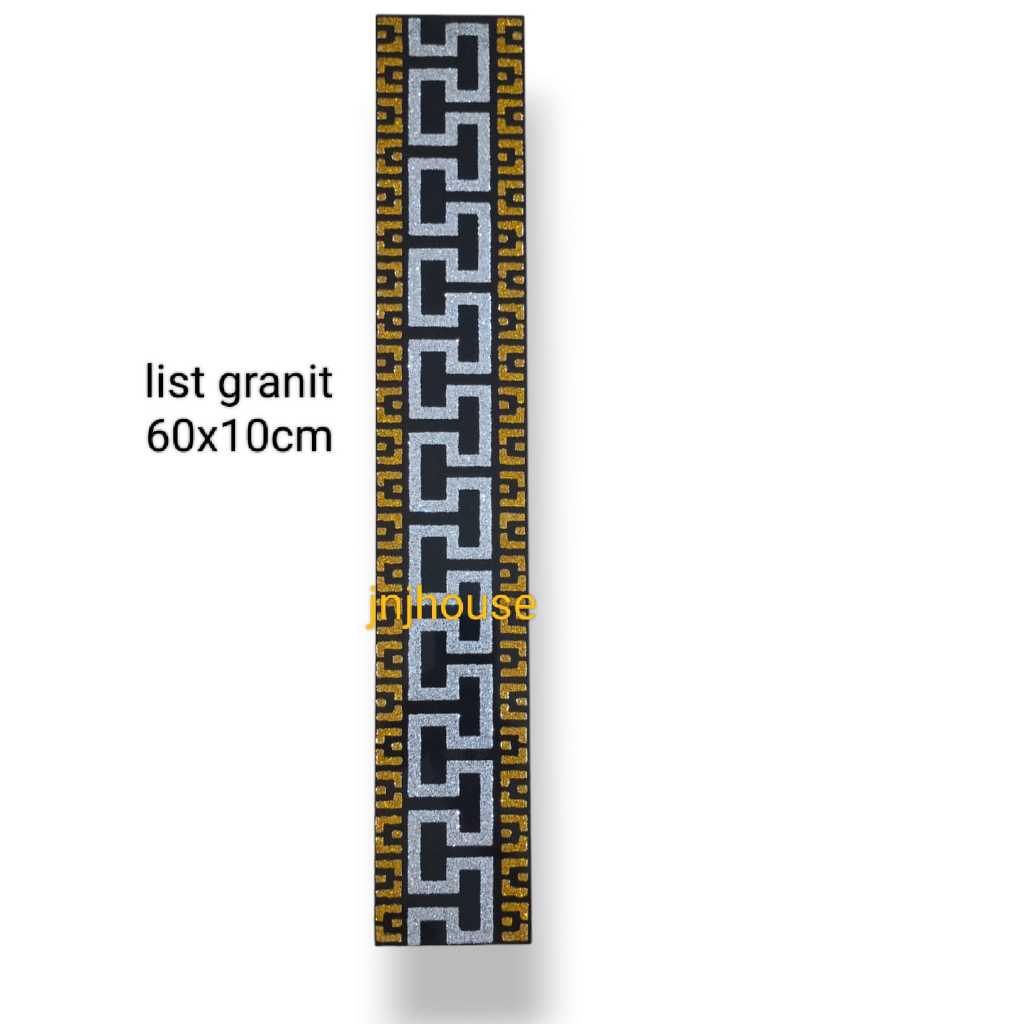 Lis Plin Granit 60x10 Motif Kotak List Granit Plint Hiasan Dinding