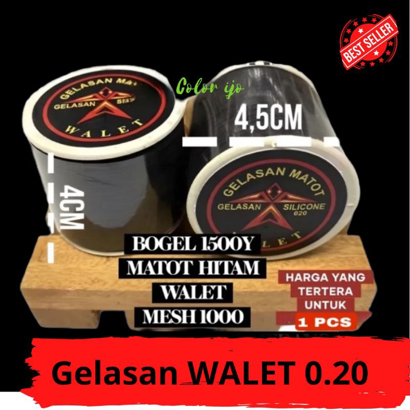 Gelasan WALET Matot Hitam 0.20