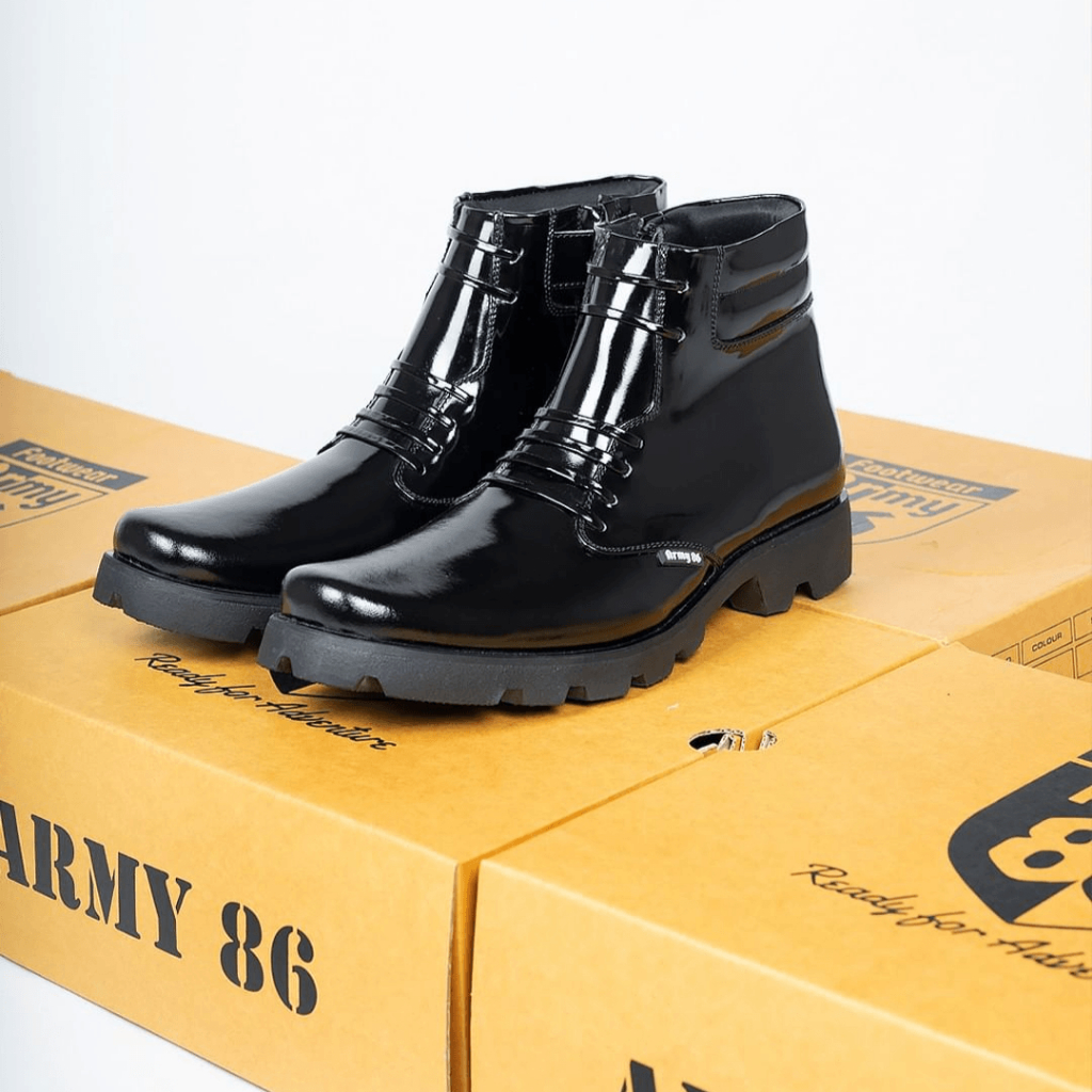 Sepatu PDH Army 86 TNI POLRI - NAVY KILAP
