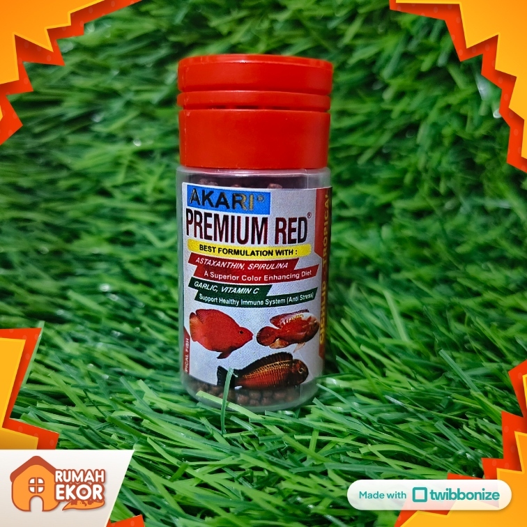 Pelet Akari Premium Red Repack Pellet Pakan Channa Cupang