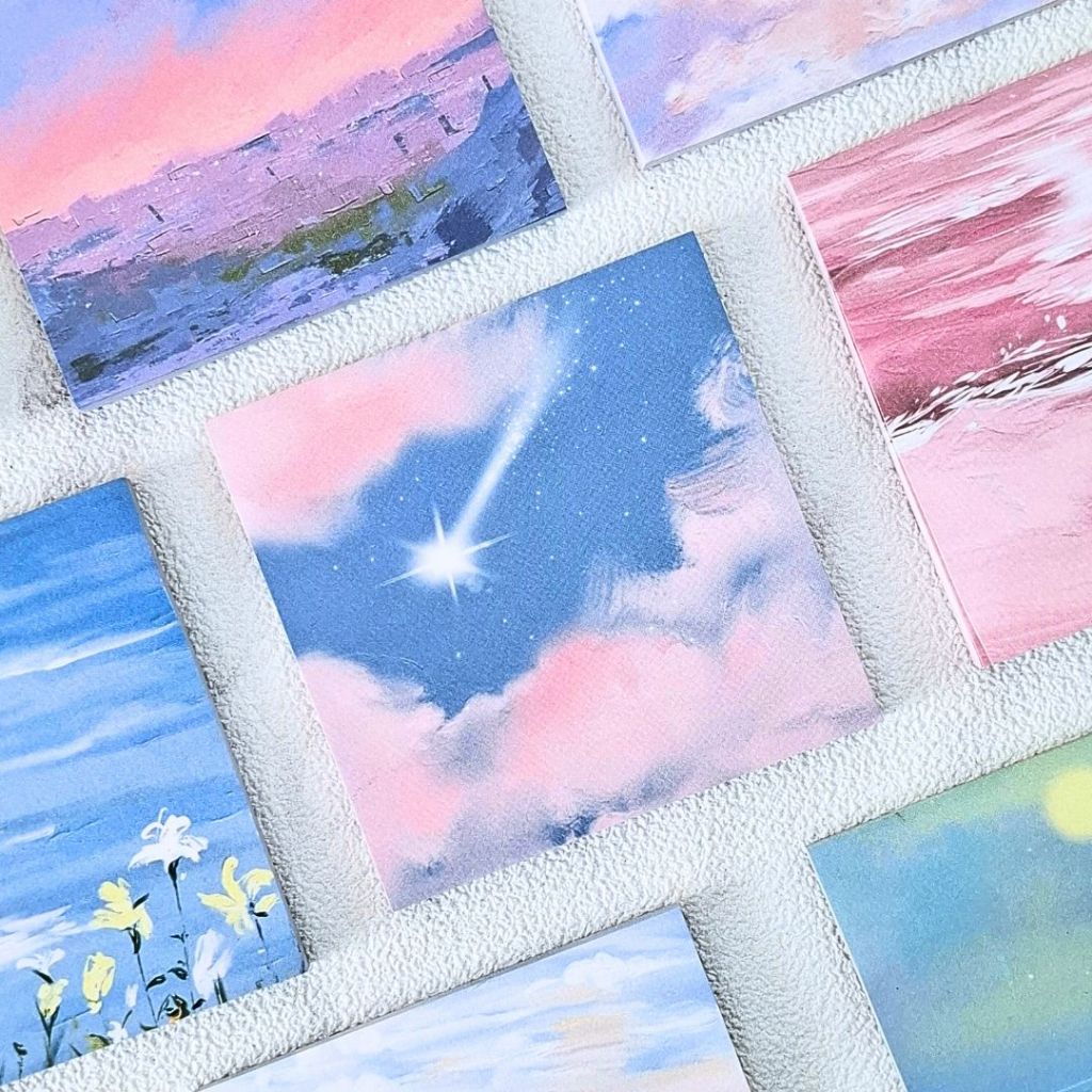 

STARLIGHT SKY Sticky note dengan Tema Oil Painting 8x8 cm
