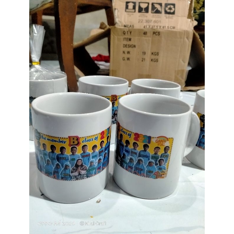 Souvenir Gelas Mug Kemas Paper box