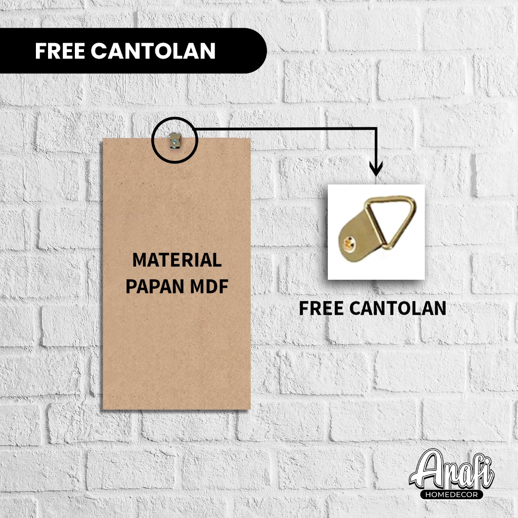 Xaviertaran Lebih Besar (30X40 Cm) Hiasan Dinding (Masjid Nabawi, Mekah, Masjidil Aqsa)