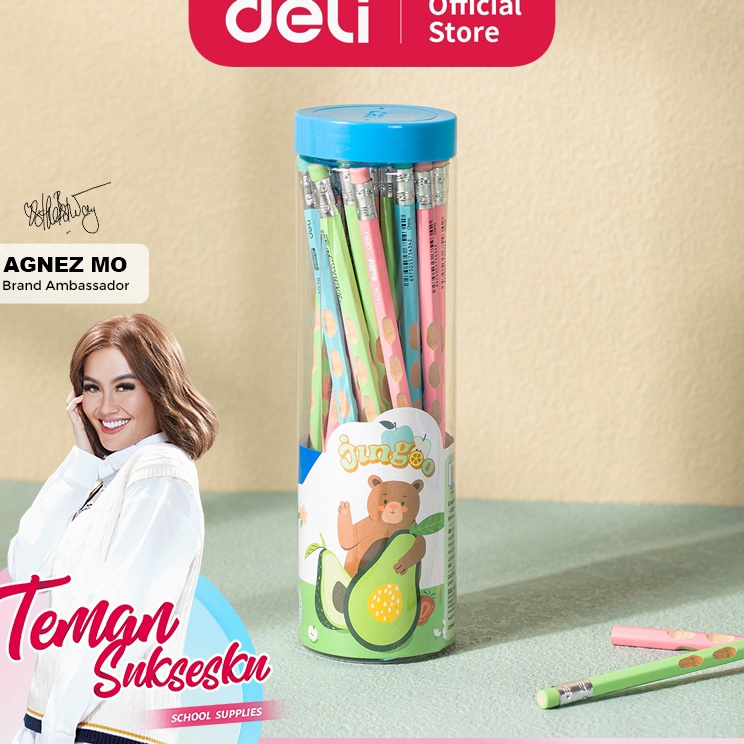 

Deli Pensil 2B Graphite Pencil Isi 3 Rautan EC24