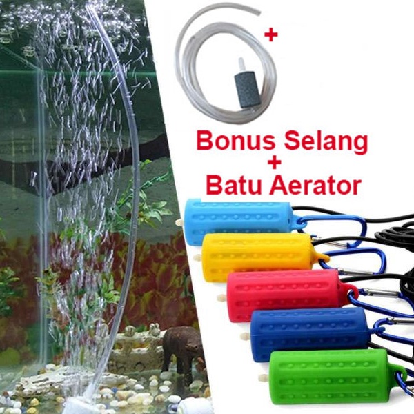 Aerator ACDC ac dc aerator usb airpump aerator usb dc pompa udara aquarium Poble pancing aerator man