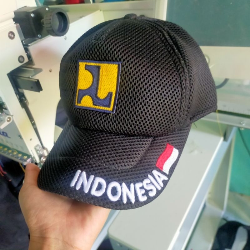 TOPI PUPR KLEP INDONESIA BORDIR TIMBUL