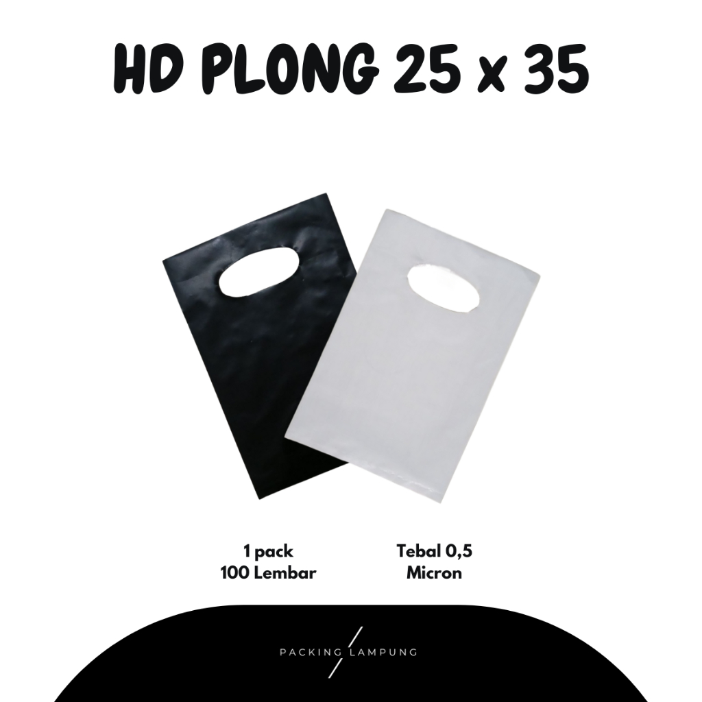 Kantong Plastik HD Plong 25 x 35 isi 100 Tebal Party