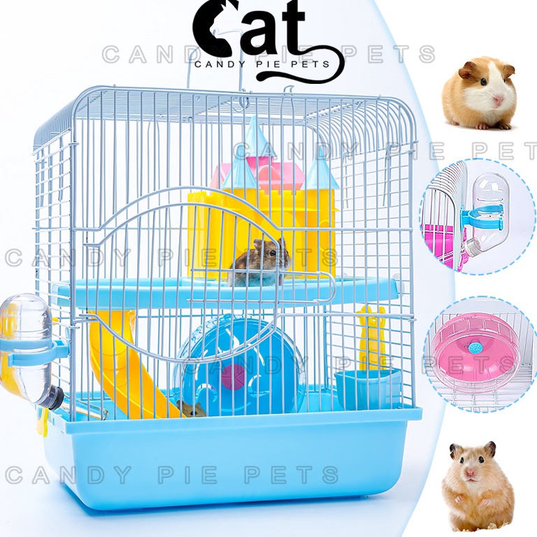 Bagus Dipakai 1 Set Rumah Hamster Kandang Hamster Akrilik Besar Kandang Sugar Glider Marmut