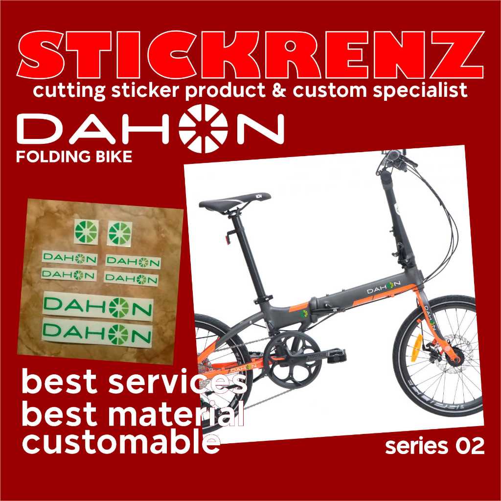 Cutting Sticker Stiker Frame Sepeda Lipat Dahon 02 Custom