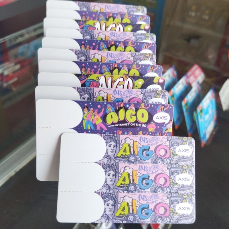 Voucher AIGO AXIS kosongan / voucher blank 3 in 1