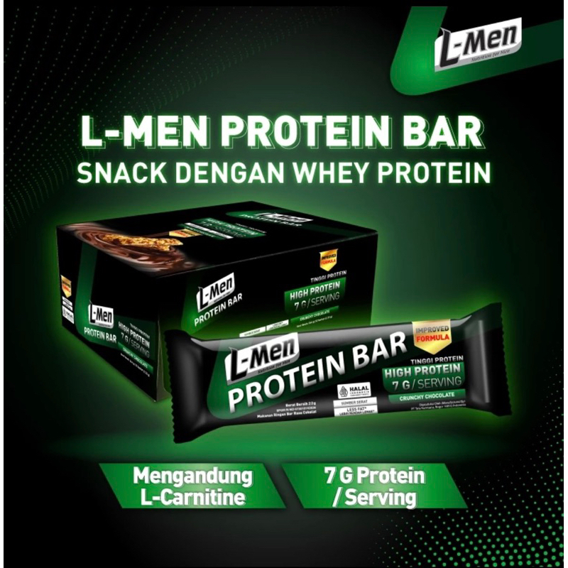 

GFD L-MEN LMEN PROTEIN BAR CRUNCHY BAR 12 SACHET @22GR