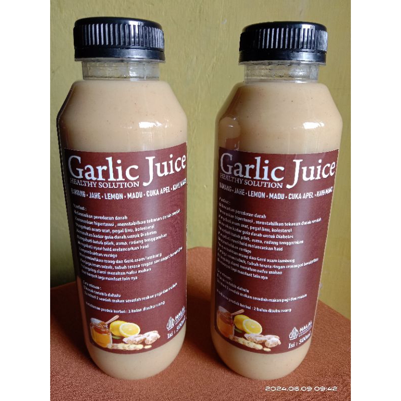 

Garlic Juice Bawang Jahe Madu Lemon cuka Apel Kayu manis