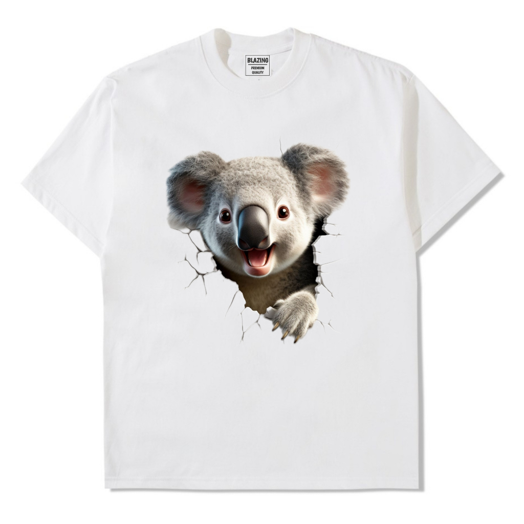 Baju Kaos Gambar 3 Dimensi Premium