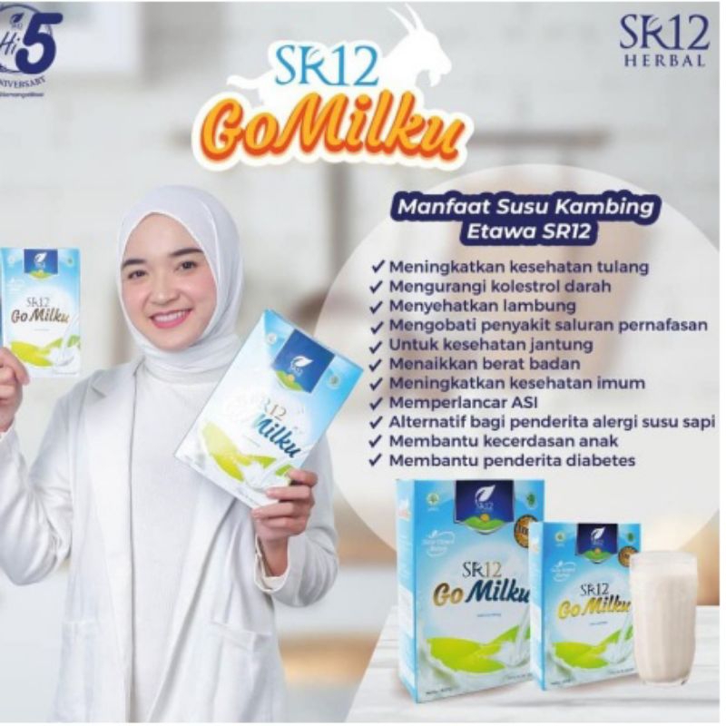 

GOMILKU SR12 SUSU KAMBING ETAWA HALAL//SUSU KAMBING KUALITAS PREMIUM GOAT MILK