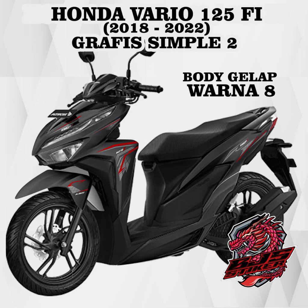Stiker Vario 125 cc 2018-2022 / Striping Vario 125 cc 2018-2022 / Stiker Sticker Decal Vario 125 sim