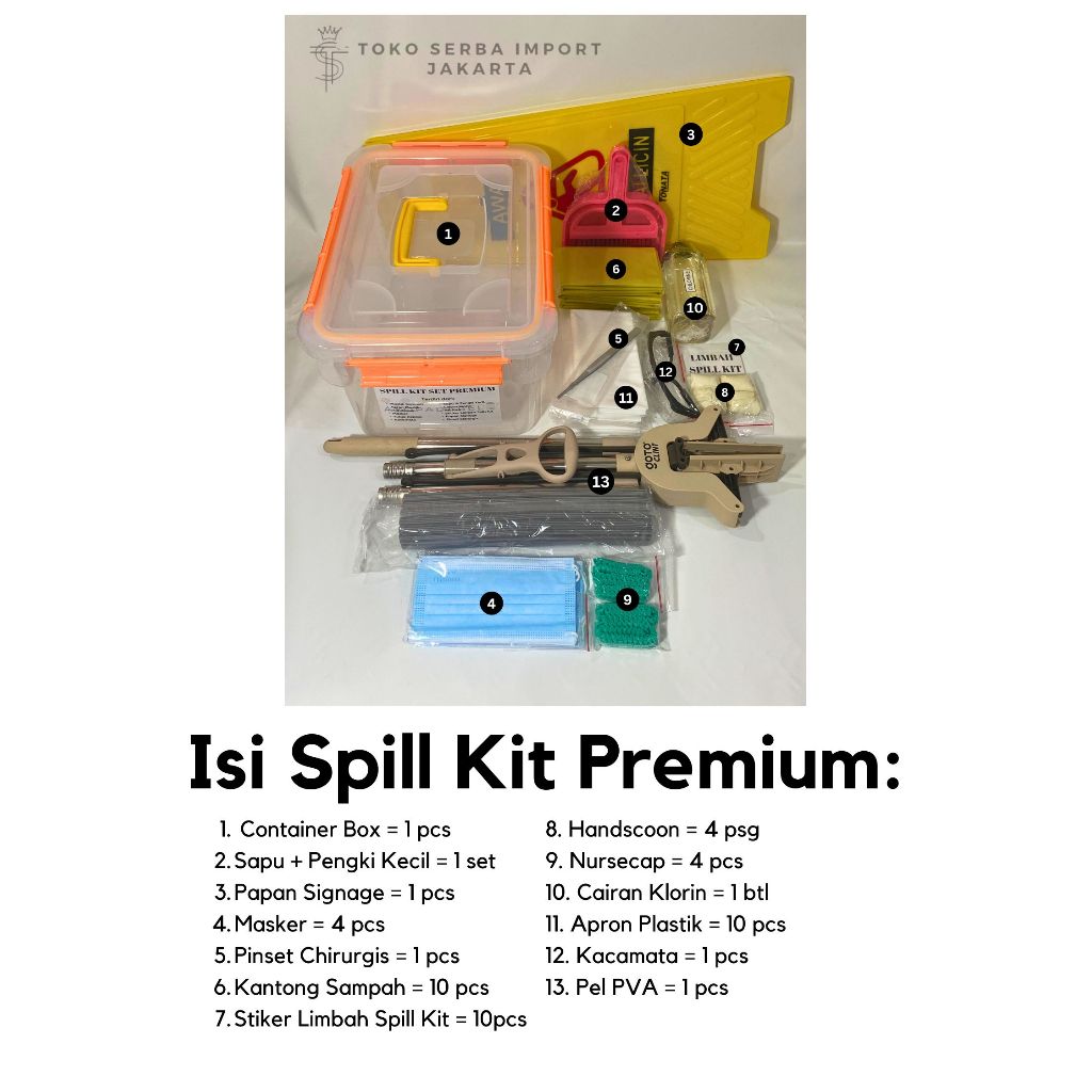 SPILL KIT/ APD RUMAH SAKIT - SET PREMIUM