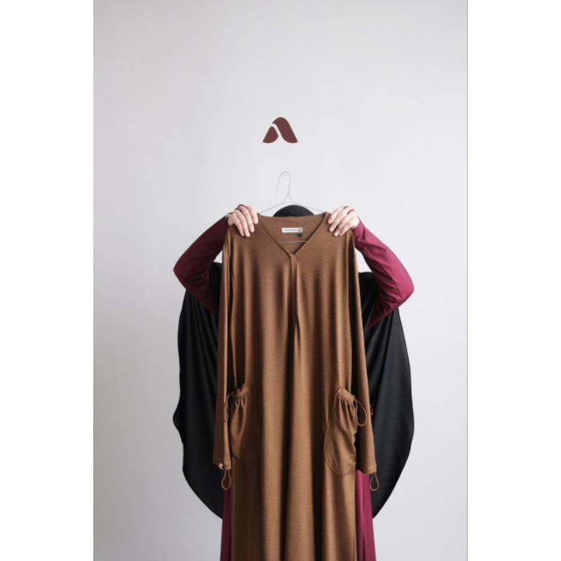Promo Last Stok Disc.10% | Original | Day 2 day Dress | by Aura | Aurabasic | Abaya | Abaya Hitam | 