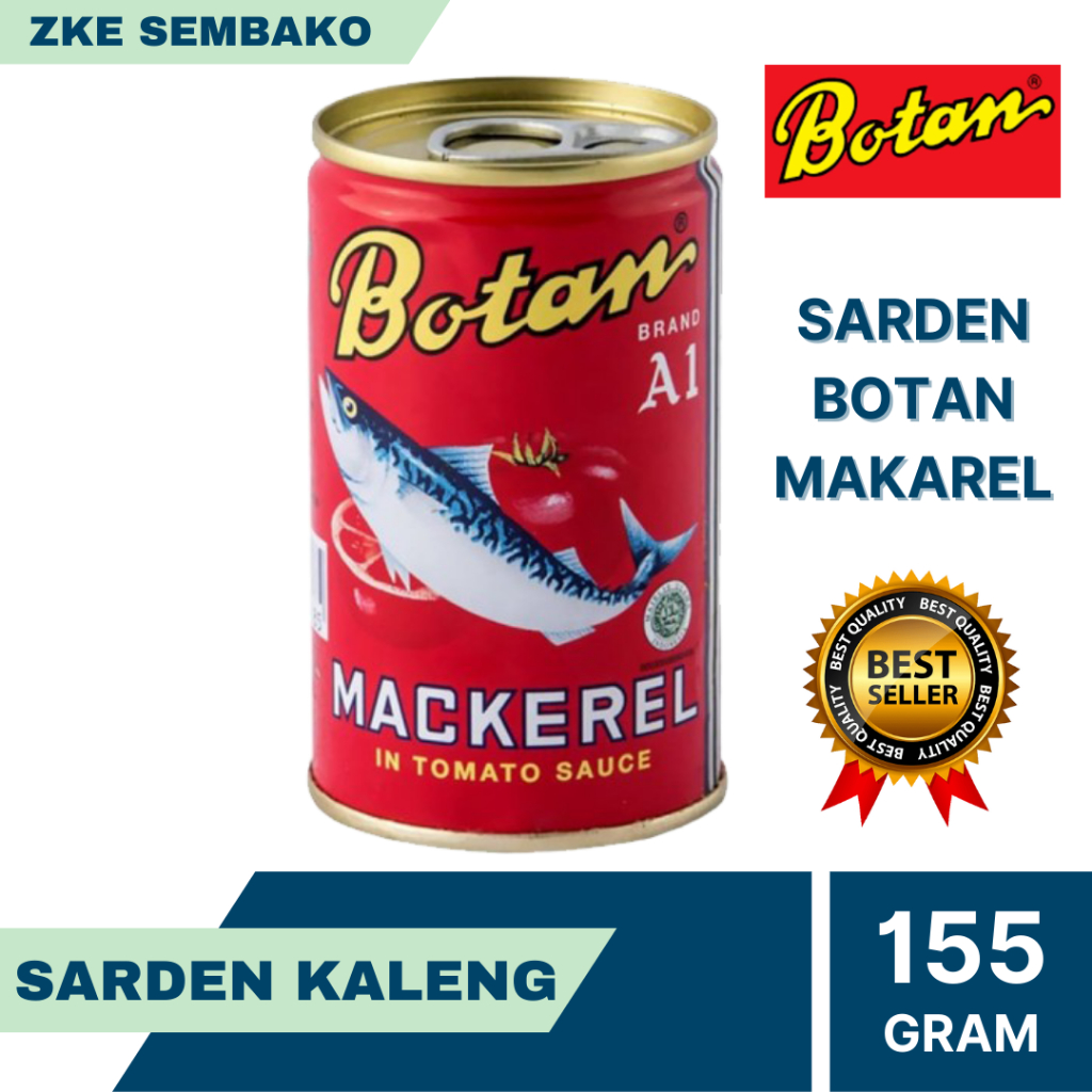 

Botan Sarden Ikan Makarel Saus Tomat 155gr