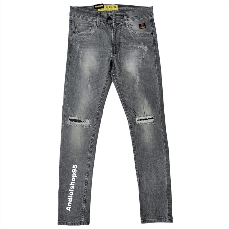 CELANA JEANS PRIA DISTRO PANJANG VLG.36 ORIGINAL SOBEK" SNOW CELANA FASHION