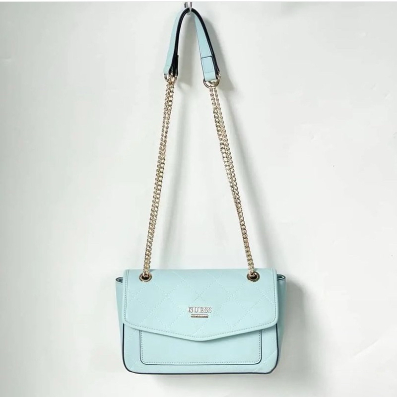 GUESS ALENNA CROSBODY FLAP / GUESS SHOULDER BAG BIRU