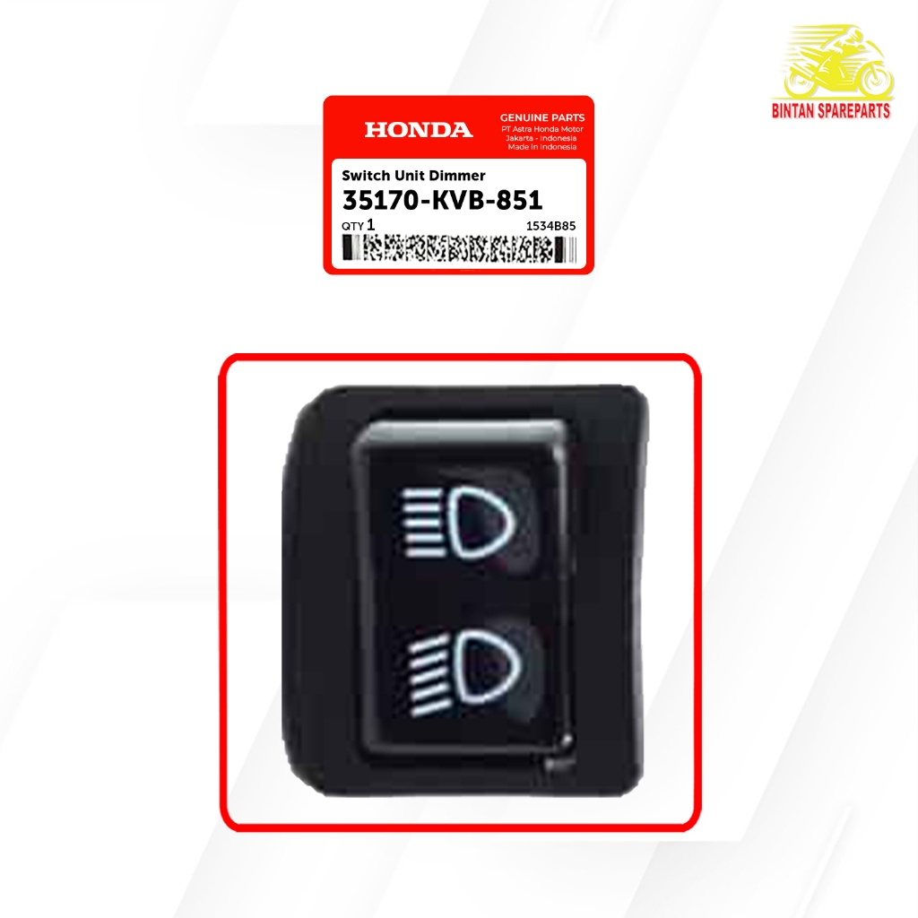 Saklar Lampu Switch Unit Dimmer 35170 KVB 851