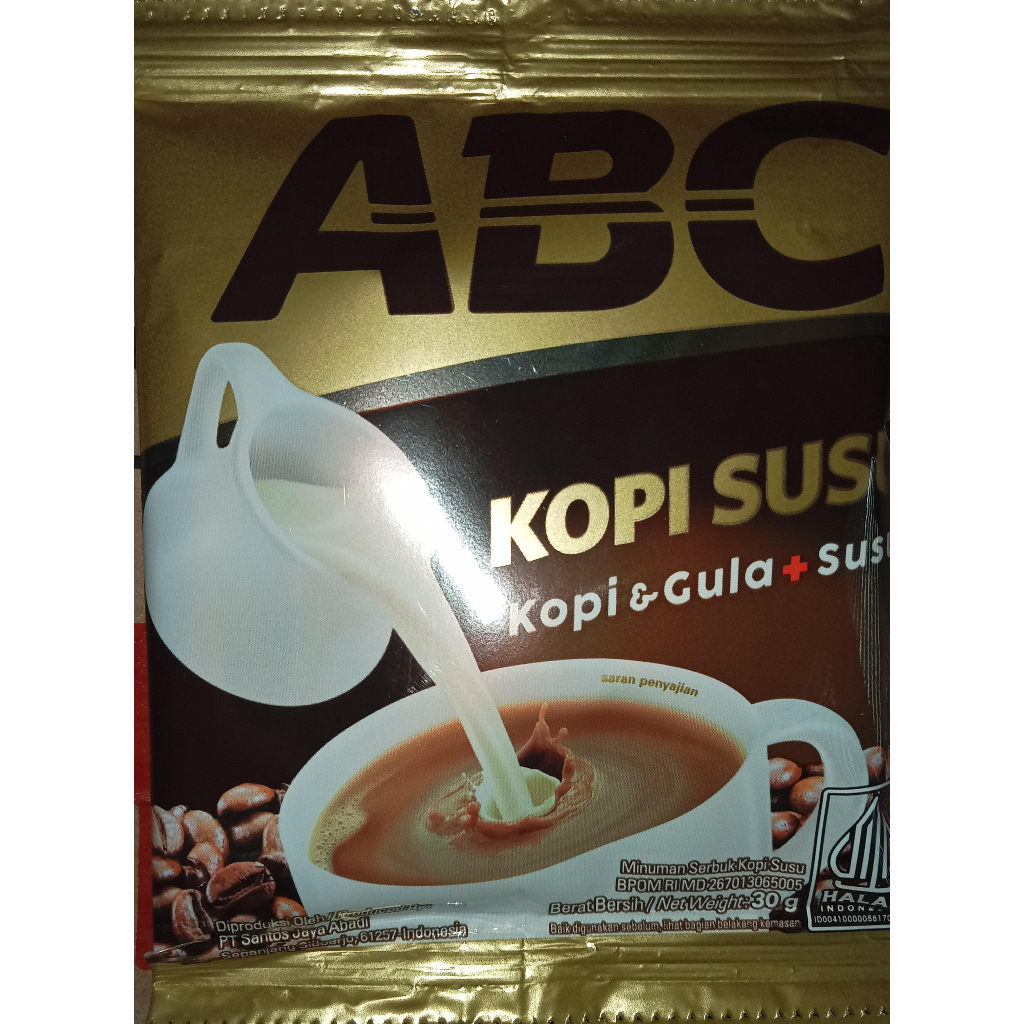 

Kopi Susu ABC 1 renceng 10 sachet