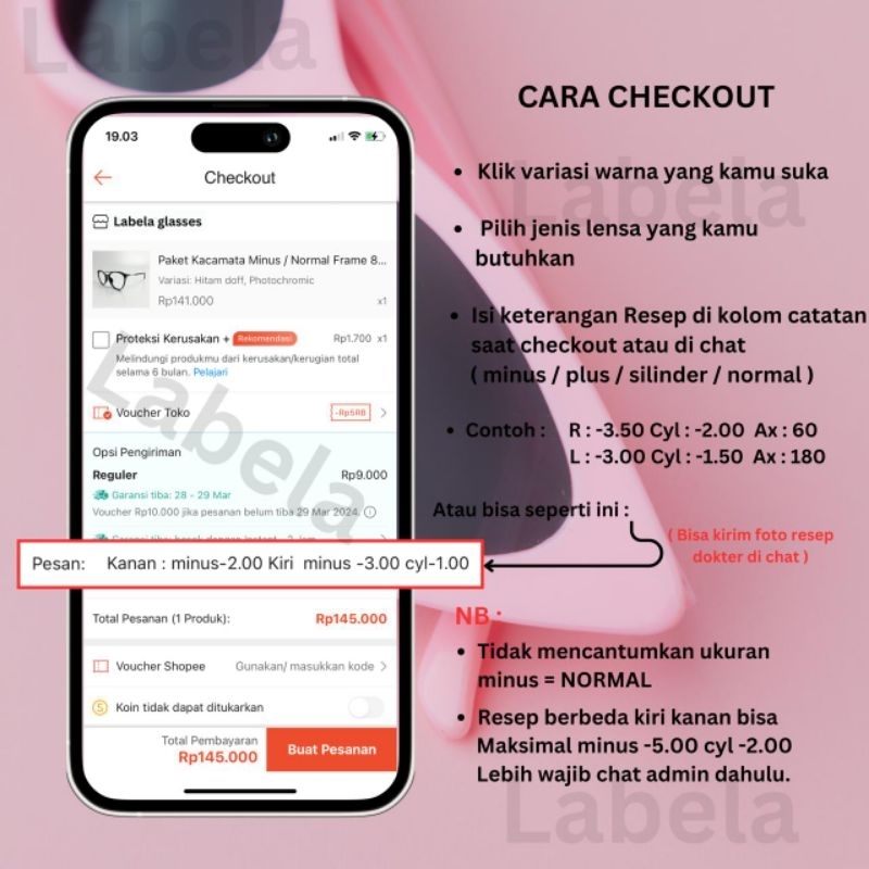 Labela - Kacamata Anak Anti Radiasi 5290 / Kacamata Anak Cewe Cowo / Kacamata Anak Minus / Kacamata