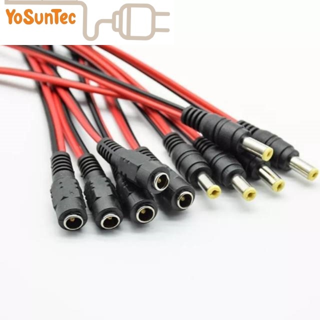 Kabel Konektor DC 12V Power Supply Male Female Jack Soket Adaptor CCTV
