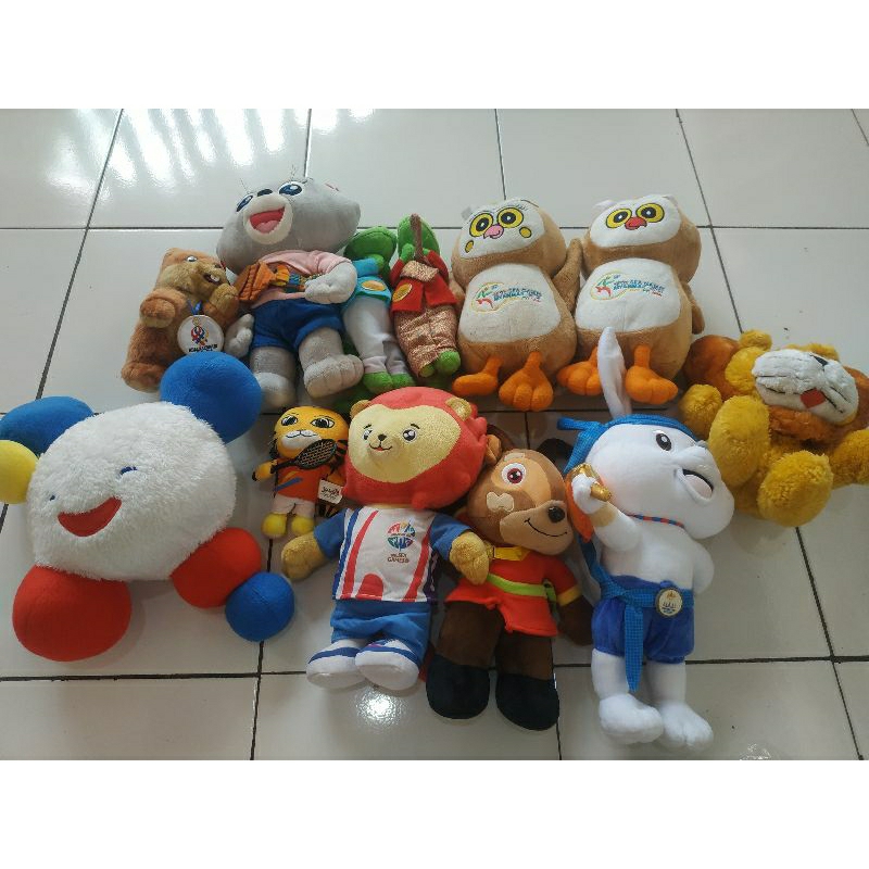 Jual Boneka Maskot Sea Games 1991, Sea Games 2001, Sea Games 2007, Sea Games 2011, Sea Games 2013, S