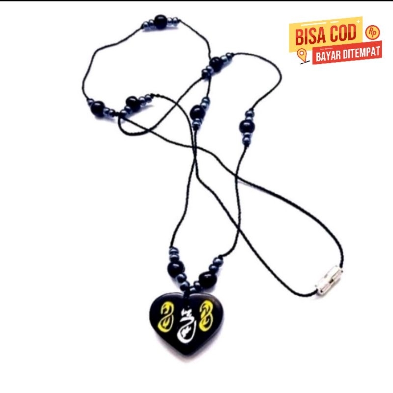 kalung kokka/kaukah/kaokah manik rajah hitam