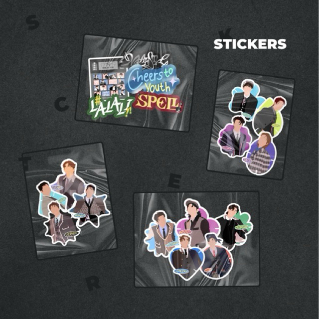 

Vinyl Glitter Sticker Seventeen Members