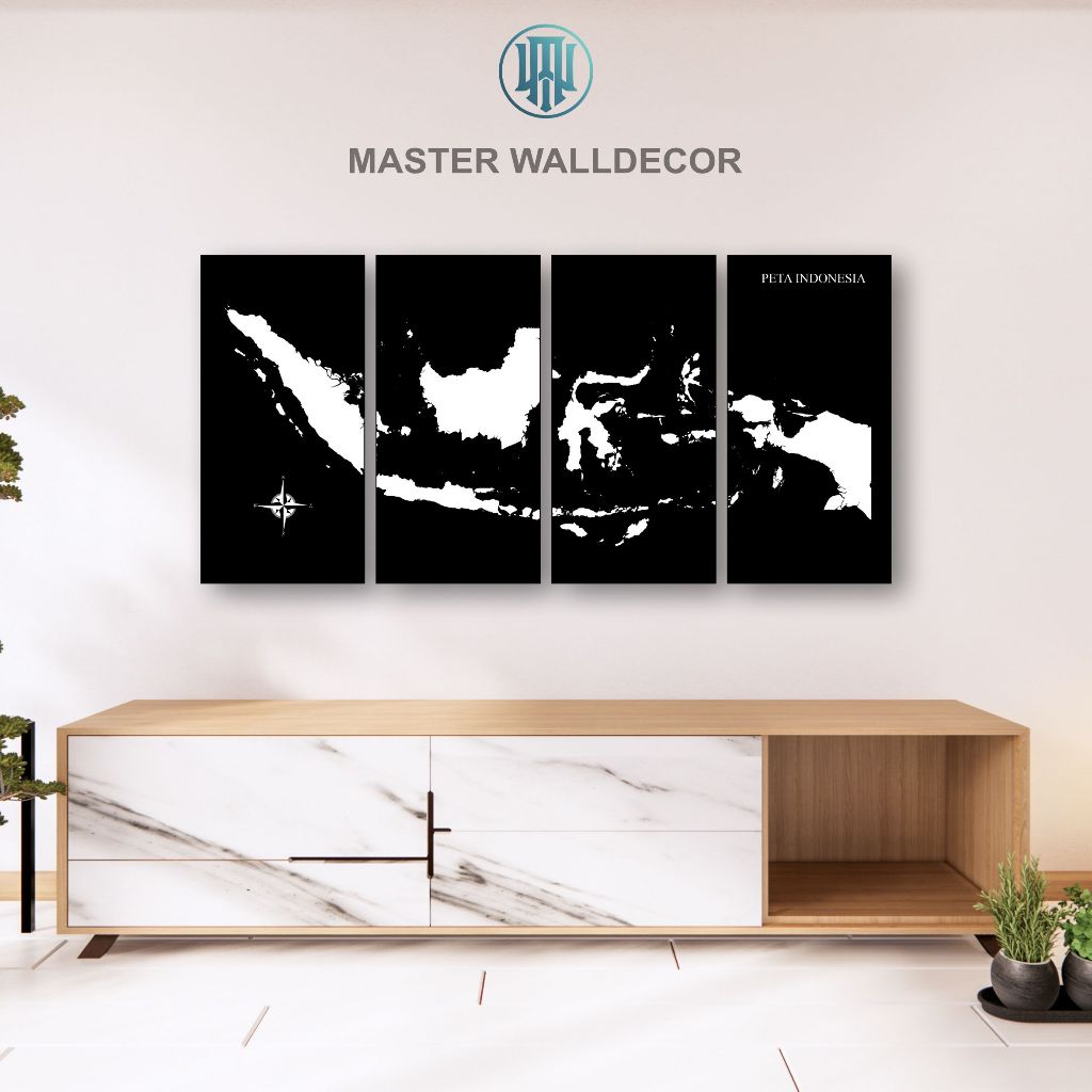 MASTER - Peta Indonesia WallArt Aesthetic Wall decor Premium