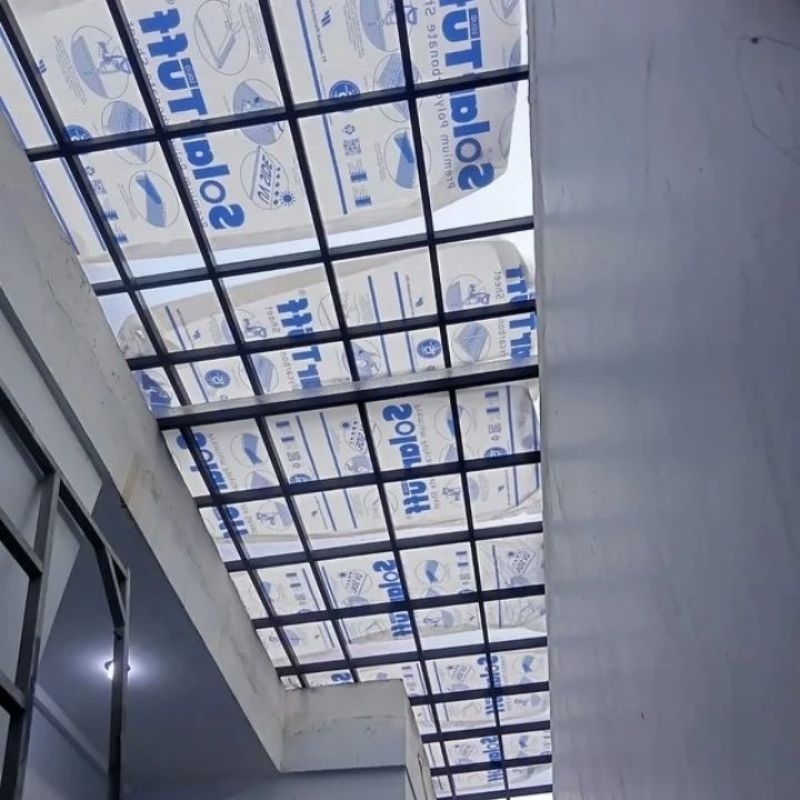 Kanopi Bandung Atap Solarflat Rangka Hollow Galvanis