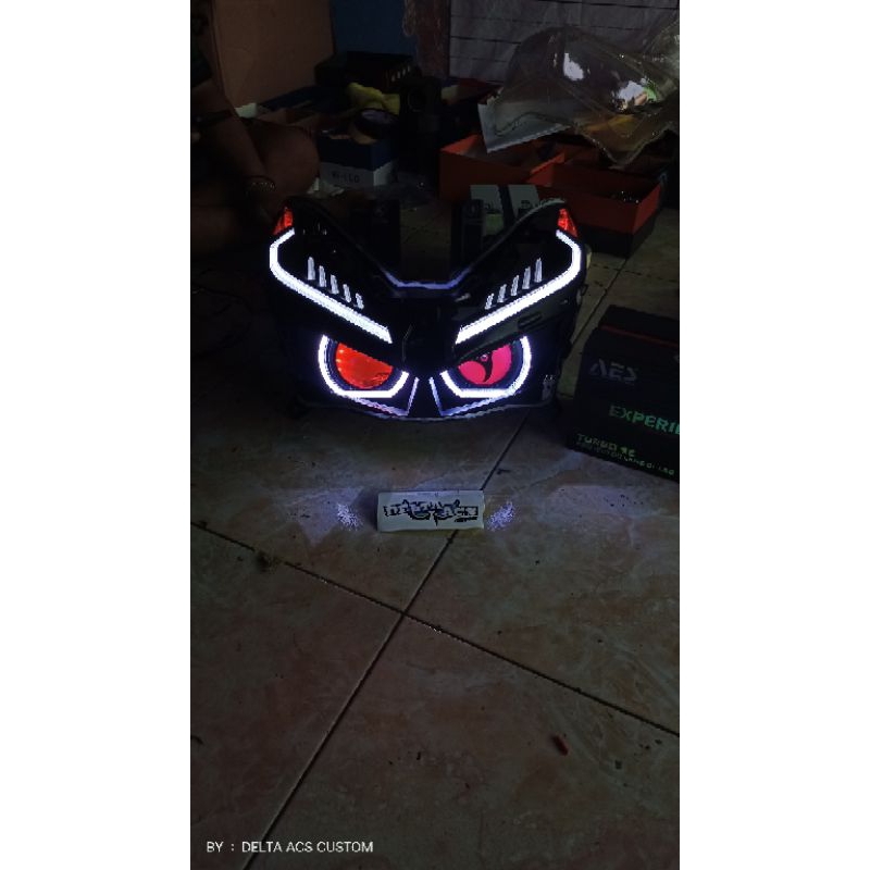 Biled Vario New 125/150 Singel & Mata Saringan l Custom Headlamp Reflektor Singel Biled AES Turbo SE