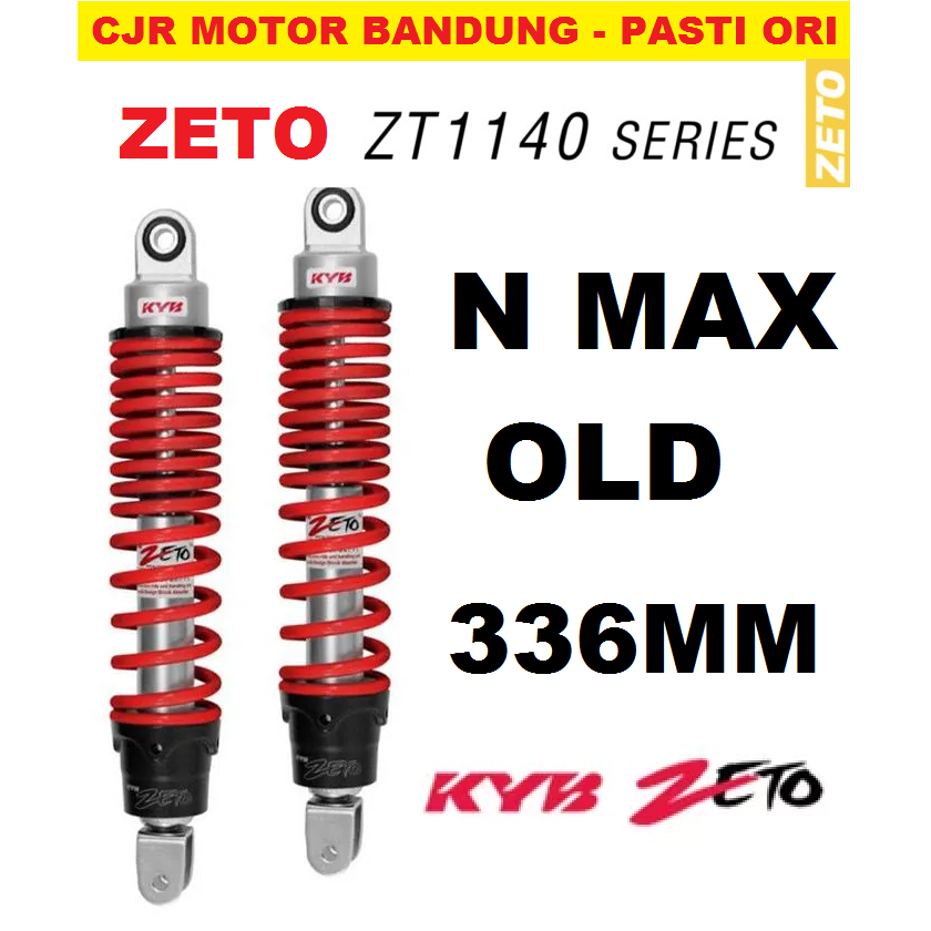 KAYABA ZETO ZT1140 SHOCK BELAKANG RACING NMAX N MAX OLD PCX KYB ORI