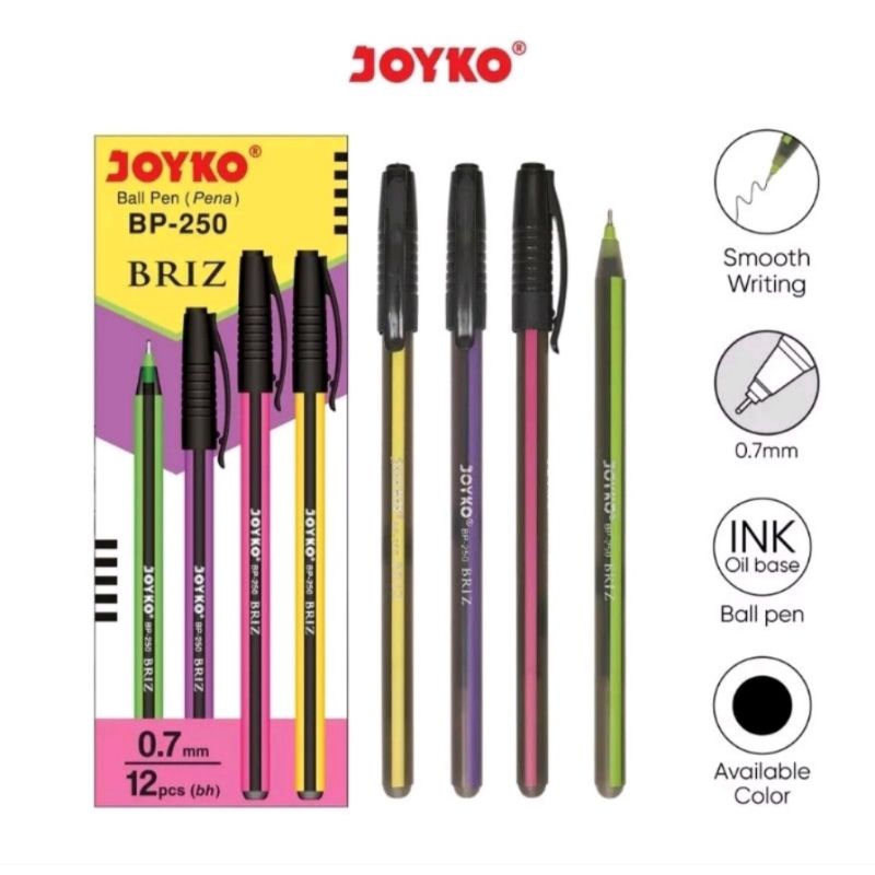 

Pulpen Pena BP-250 Briz 0.7mm (12PCS)