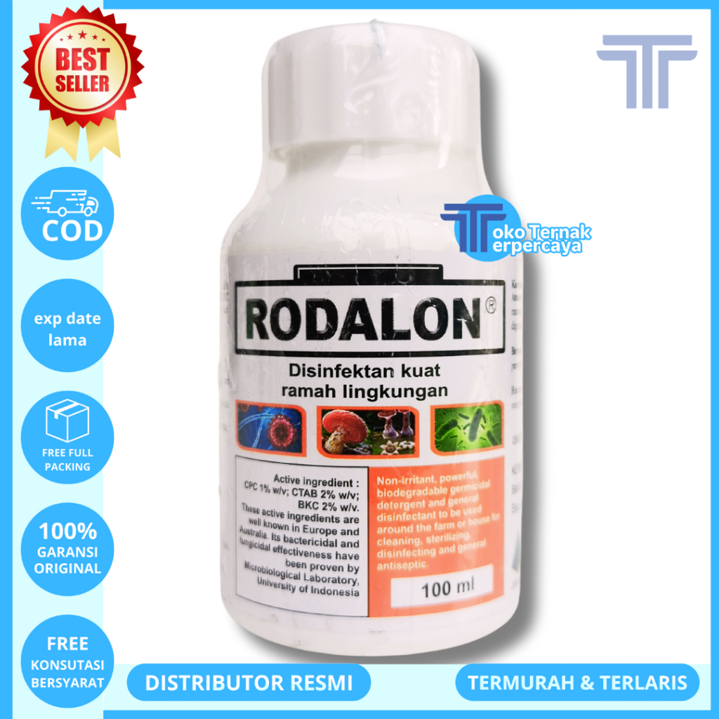 RODALON 100ML - CETADEST BKC 100ML - Disenfektan Pembasmi Virus Kuman Kuman Bakteri