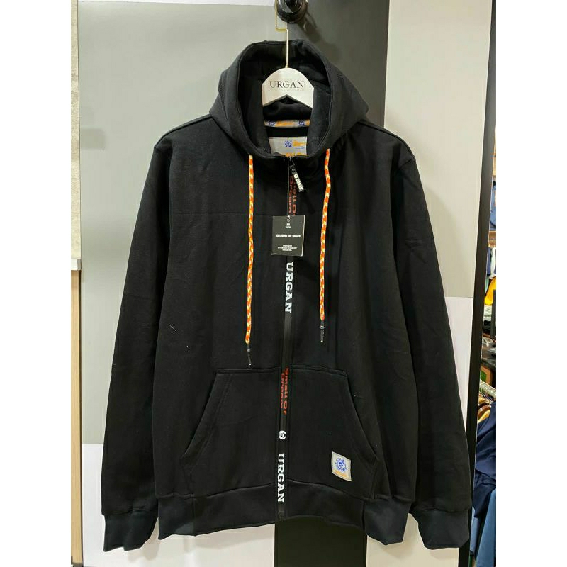 Jaket Urgan Zipper Premium Black