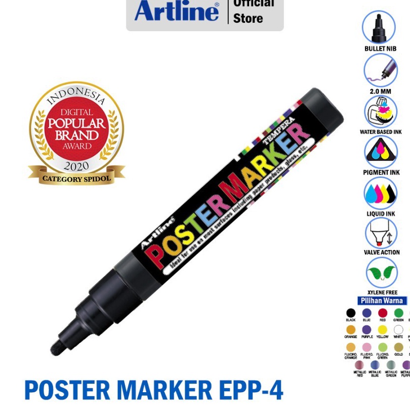 

ARTLINE SPIDOL MARKER 2MM EPP4