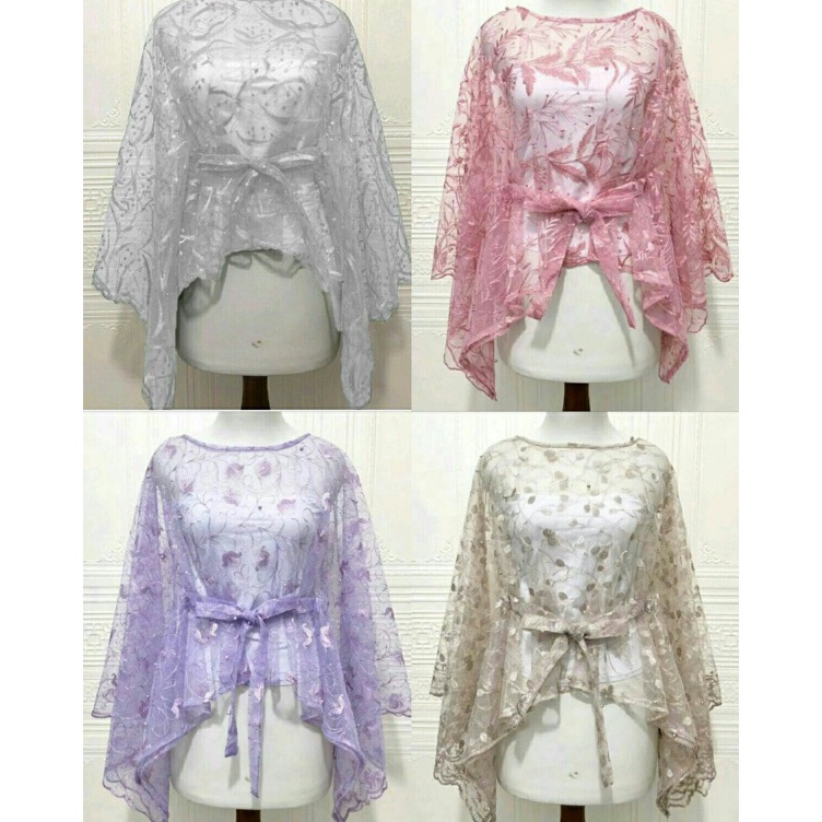 Paket Spesial  OUTER CAPE PITA BRUKAT CARDIGAN PITA BRUKATCARDIGAN WANITA