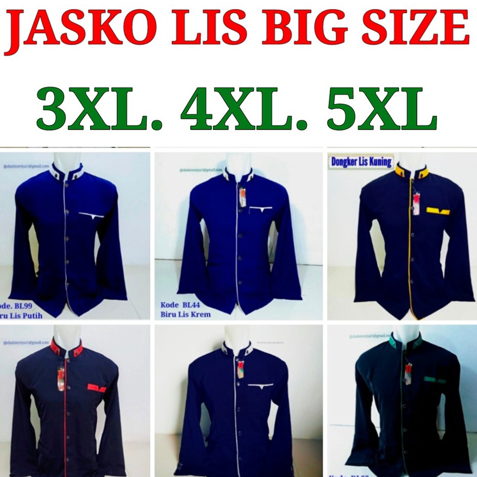 Hot Product  JASKO LIS POLOS BIG SIZE JUMBO  JAS JUMBO  KOKO JUMBO  BUSANA MUSLIM PRIA  KOKO MODEL T
