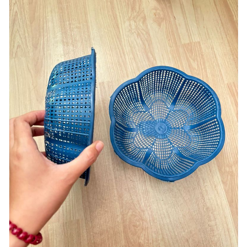 12pcs Ceting Mawar Plastik Wakul Plastik Besek Plastik