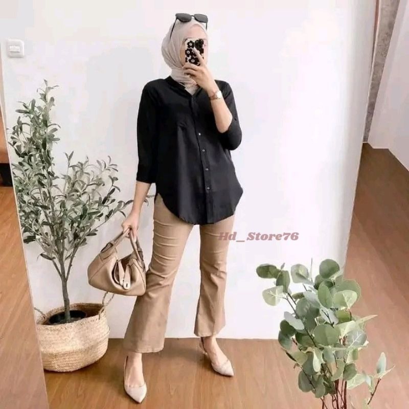 HD KEMEJA RAYON TWILL PREMIUM/KEMEJA WANITA ADEM/KEMEJA KEKINIAN/KEMEJA KULIAH KANTOR