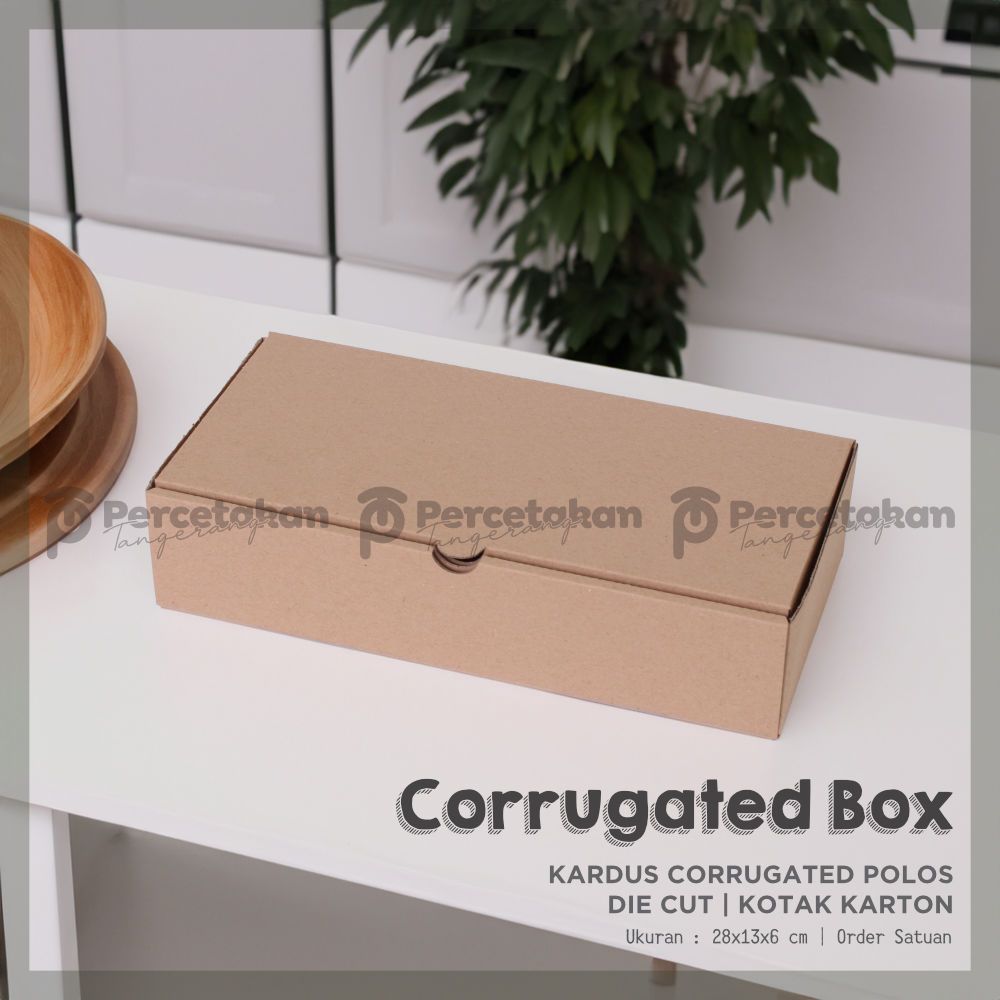 

Kardus Corrugated 28x13x6 CM | Die Cut | Kotak Karton | Box Packing Souvenir Pizza