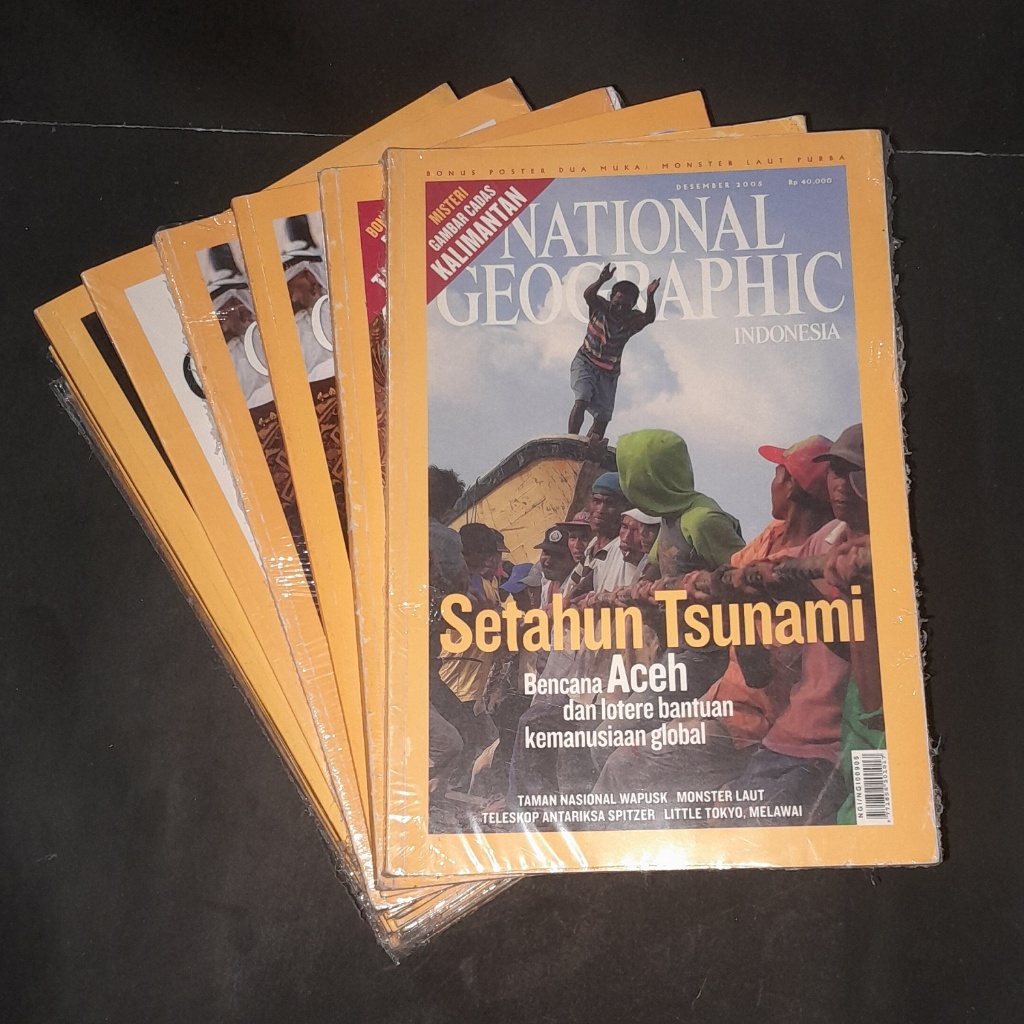 MAJALAH NATIONAL GEOGRAPHIC INDONESIA TAHUN 2005-2021 (STOCK BANYAK)