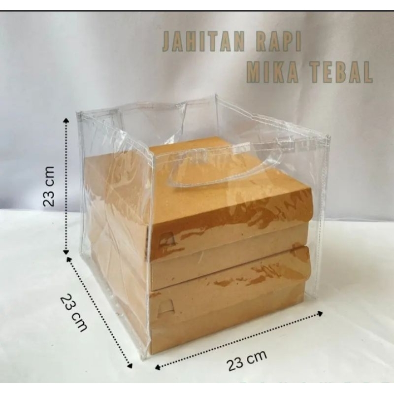 

Tas mika Transparant P23 L23 T23 custome size Ultah Hajat Promosi Perusahaan