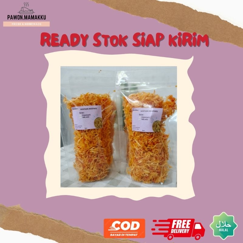 

Kentang mustofa gurih dan pedas manis standing pouch murah