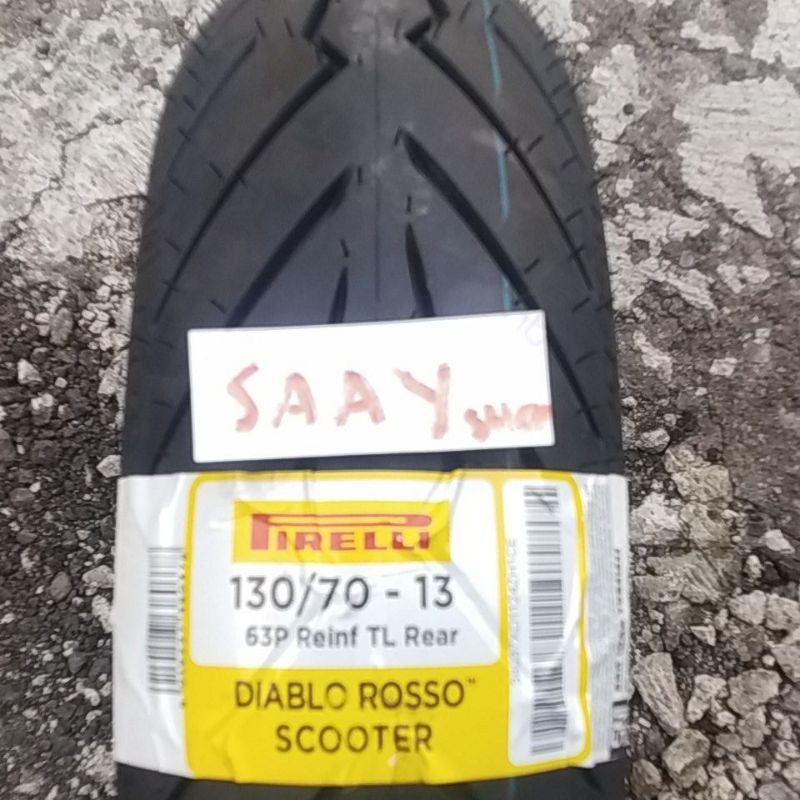 BAN PIRELLI DIABLO ROSSO SCOOTER 130 70 13 BAN BELAKANG NMAX PCX160 ADV160